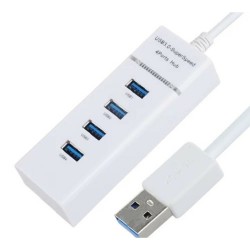 Hub Usb 2.0 4 Puertos HM-H1 Blanco