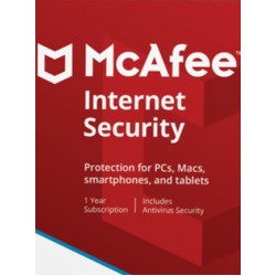 McAfee Internet Security 2022 1 Dispositivo 1 Año (Digital)