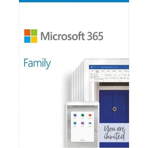 Microsoft 365 Family - Licencia de Suscripción (1 año) - Hasta 6 Personas - No Comercial - Descarga ESD - 32/64 Bit