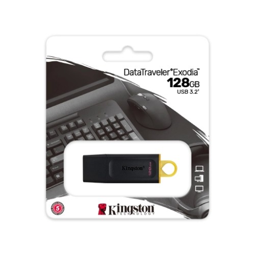 Memoria USB Kingston Exodia 128GB Negra